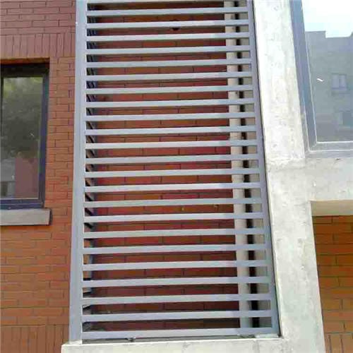 铝合金百叶窗 外墙空调通风窗定做 空调外机铝合金防雨百叶图片