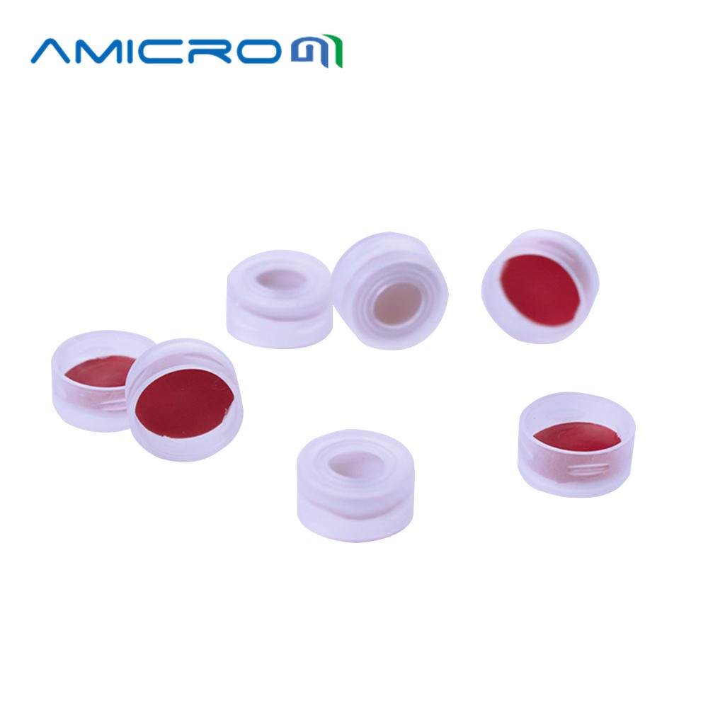 Amicrom瓶子11mm透明盖卡口盖垫PTFE硅胶垫色谱垫片11mm卡口盖红膜垫100套B-11-SP4001分析仪器图片