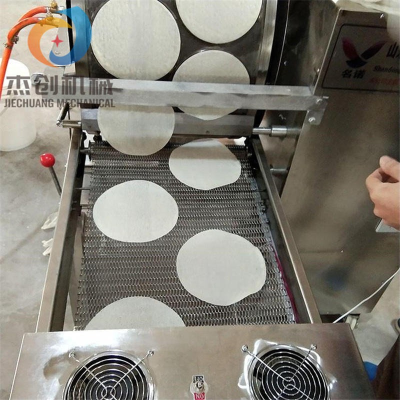 多种面饼加工成型设备 简单一人即可操作烤鸭饼机 荷叶饼机器生厂家 可包邮