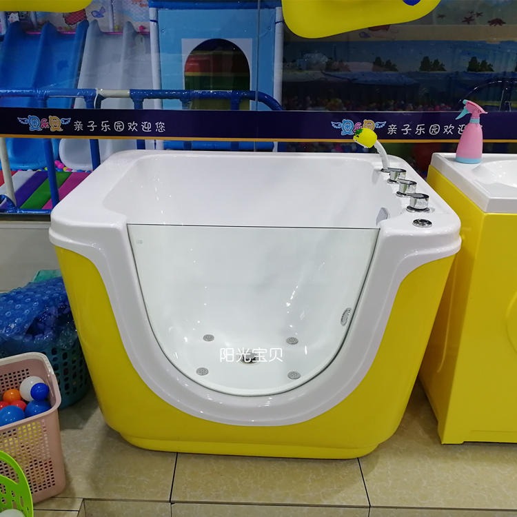 新生儿洗澡池商用 儿童恒温多功能水育设备 母婴店配套一体浴缸