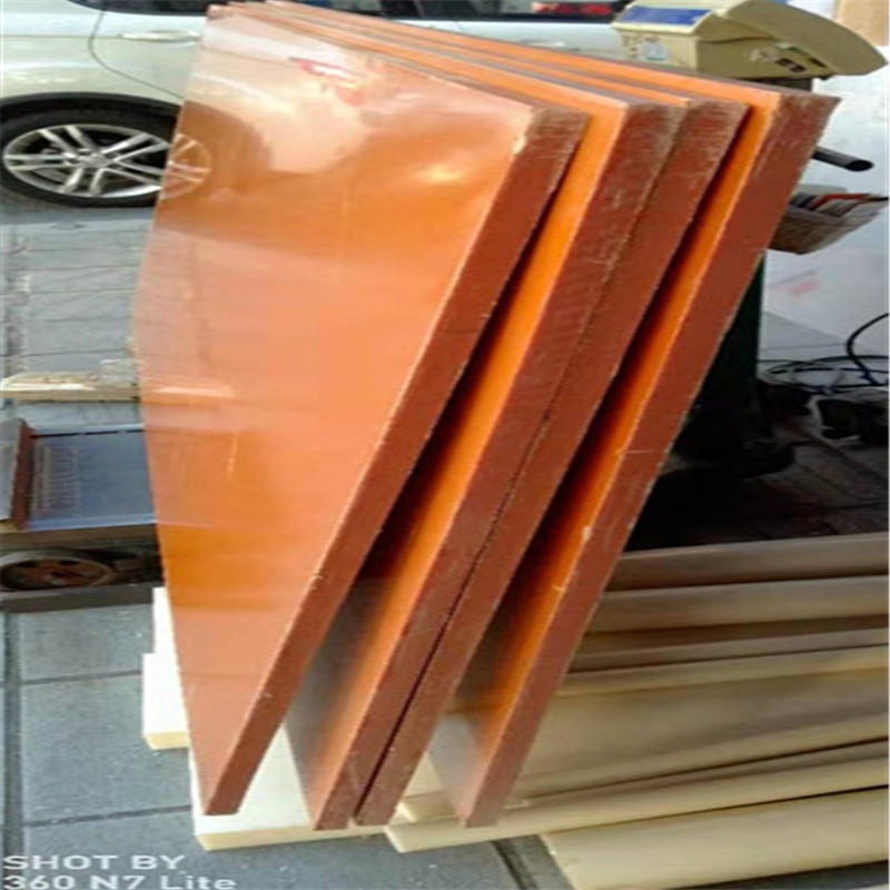 耐高温雕刻定制整张切零2-100mm 橘红色绝缘胶木电工板 华凯电木板加工