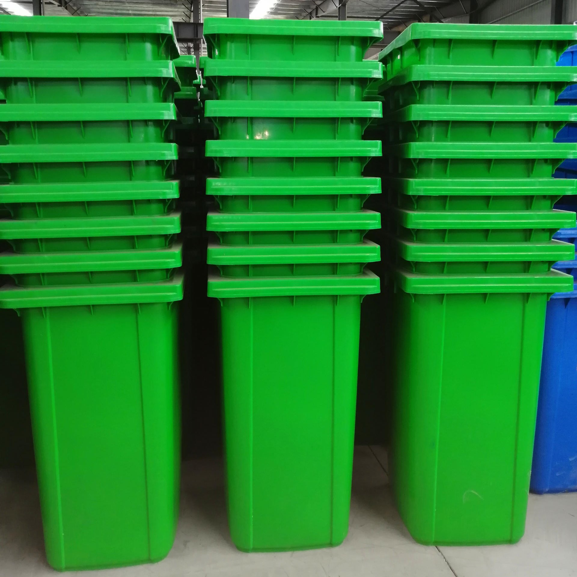 湖北孝感益乐塑业塑料垃圾桶生产厂家批发240L塑料垃圾桶环卫挂车垃圾桶