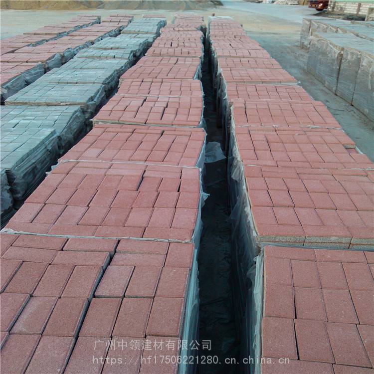 深圳罗湖 透水砖价格 园林广场人行道步道彩色砖 规格齐全 中领