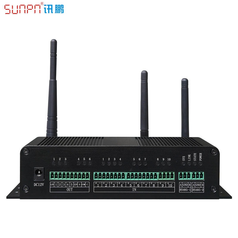SUNPN讯鹏 工业物联网网关 串口服务器 物联网终端 PLC数据采集器终端 I/O接口模拟量