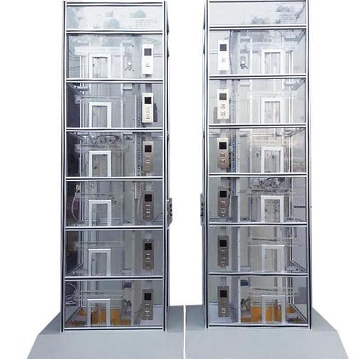 FCDT-2型 双联六层透明仿真教学客梯 透明电梯实训模型 透明电梯仿真模型图片