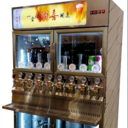 浩博立式啤机机实测桶扎啤机冷藏制冷机商用全自动精酿啤酒设备烧烤酒吧生啤机图片