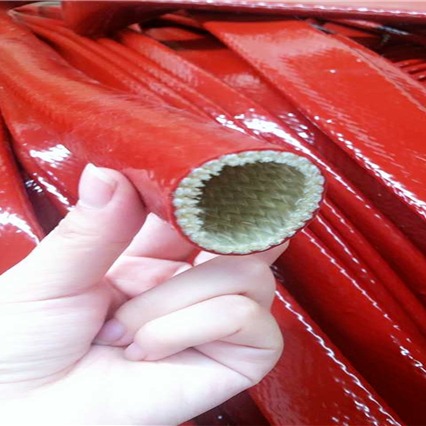 厂家直销耐磨隔热硅胶玻璃纤维耐高温防火套管绝缘电缆线束保护套