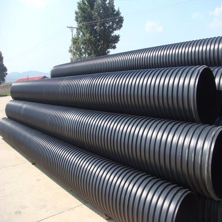 钢带排水管  雨污钢带排水管  市政HDPE钢带排水管  达信  保证使用50年