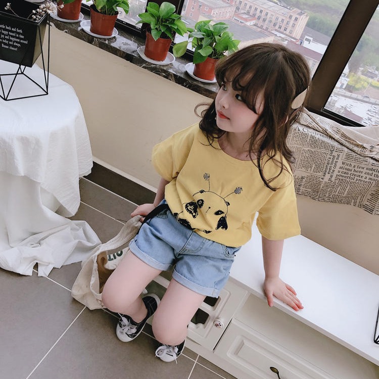 2021夏季童装短袖韩版地摊童T恤套装 外贸尾货儿童潮流时尚运动套装货到付款图片