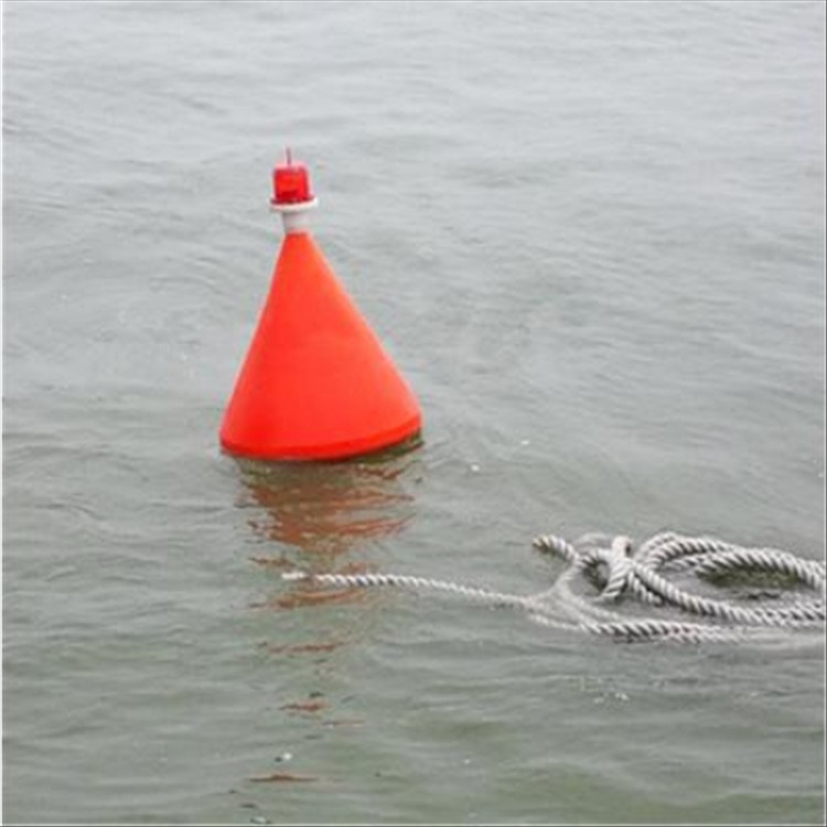 直径0.7米湖面警示浮漂 塑料带太阳能浮标价格