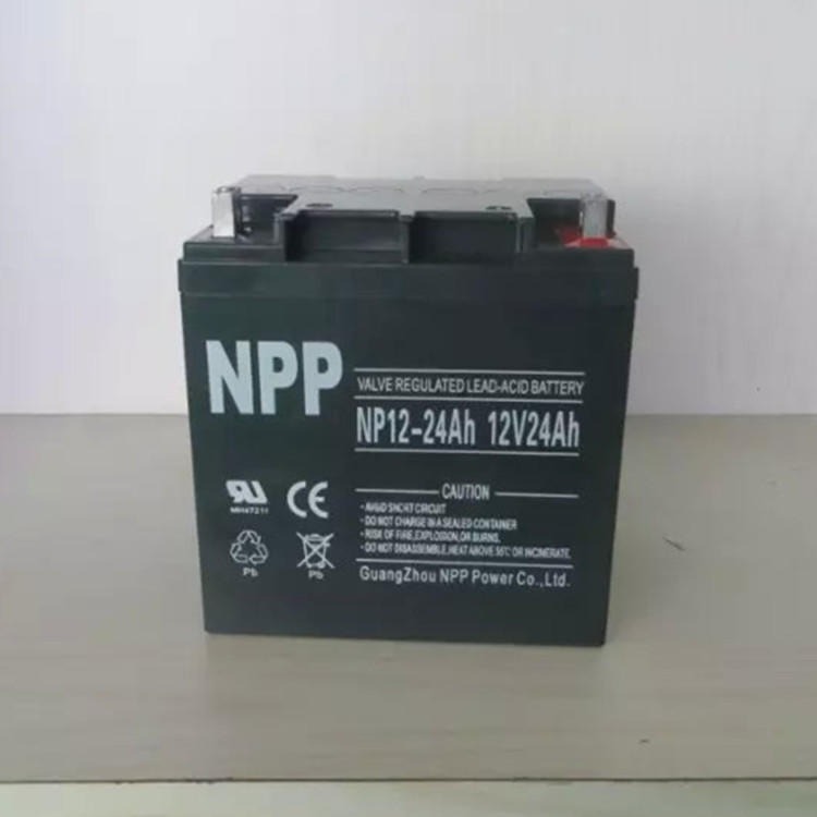 耐普蓄电池NP12-24 耐普12V24AH免维护蓄电池 UPS电源系统