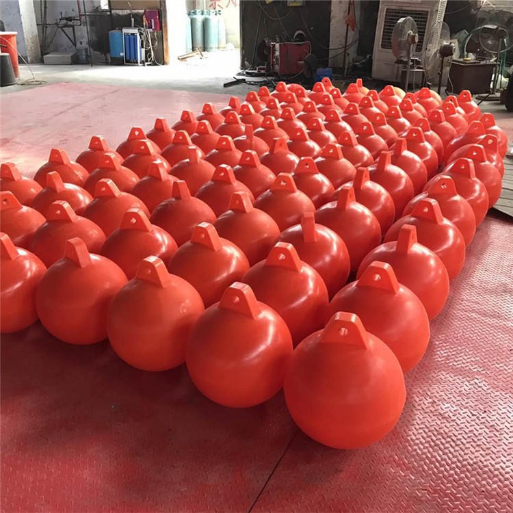 海上塑料浮球 宁波40公分单耳浮球 海洋浮球厂家