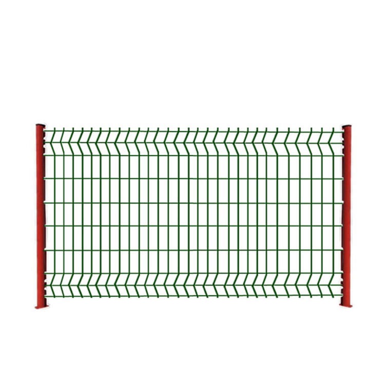 德兰直销桃型柱护栏网 低碳桃型柱护栏网 桃型柱三角折弯围栏网