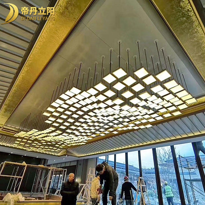 售楼部灯具定制 艺术造型LED吊灯生产厂家 帝丹立阳