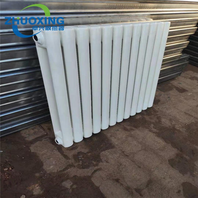 qfgz203钢二柱型散热器 钢二柱暖气片优缺点 钢制圆二柱散热器