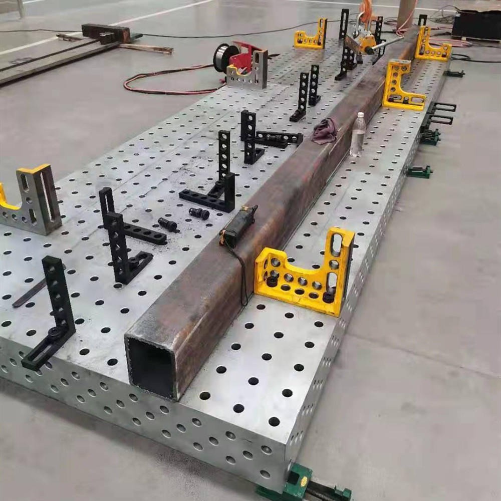 三维柔性焊接平台 定制钢制16孔平台 机器人焊接平台夹具 宝都工量具图片
