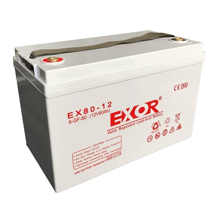 EXOR埃索蓄电池EX80-12 12V80AH性能稳定 安全节能