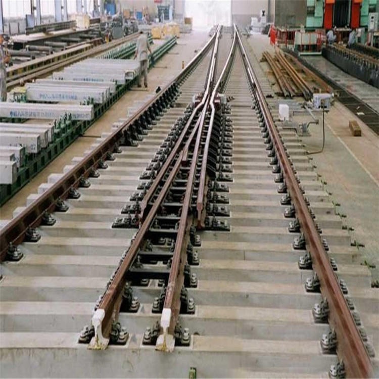 钢轨道岔 煤矿铁路用钢轨道岔 钢轨铸造道岔规格