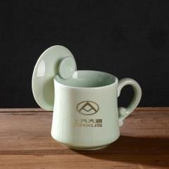 红素哥窑茶杯 单杯茶具礼盒套装 可定制logo 100套起订不单独零售图片
