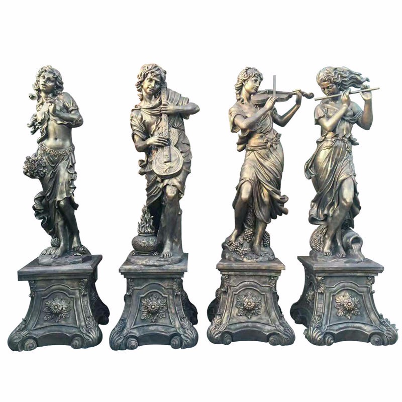 四季女神雕塑现货发售 玻璃钢西方人物雕塑加工 唐韵园林