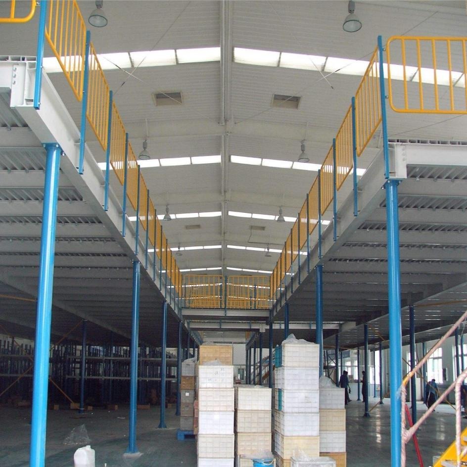 森沃仓储货架厂直销定制钢平台 二层仓库平台 杭州钢平台货架
