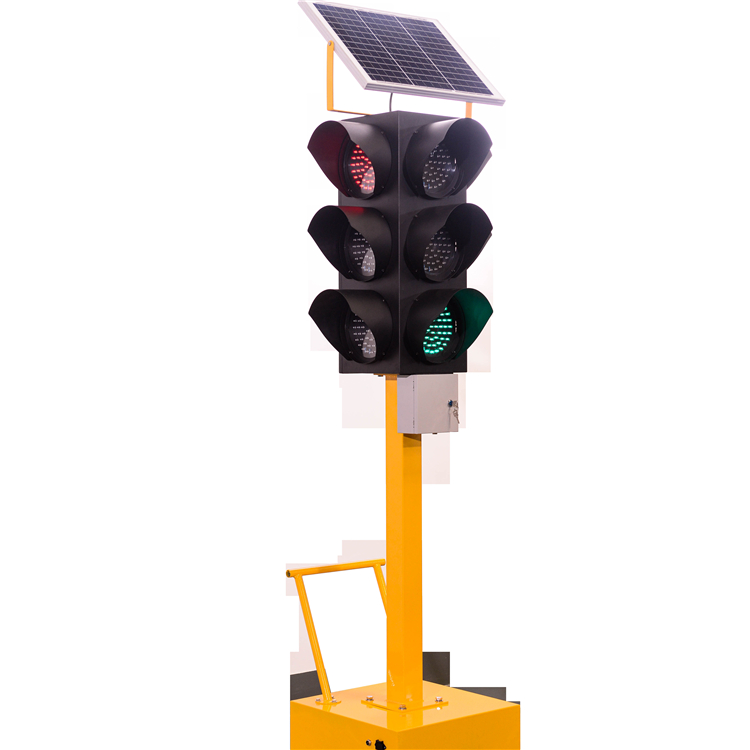 双明 可移动式太阳能红绿灯 移动升降式红绿灯 现货供应