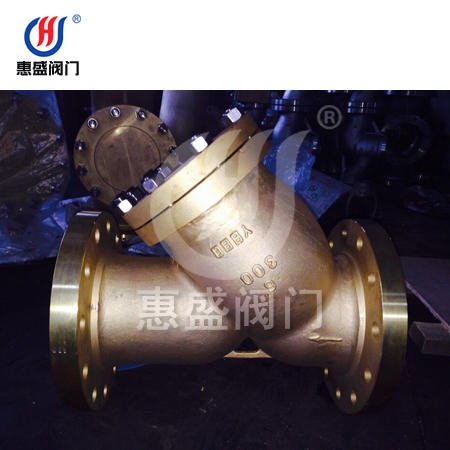 上海厂家品质保证 GL41W-法兰黄铜Y型过滤器 黄铜法兰过滤器、氧气黄铜过滤器图片