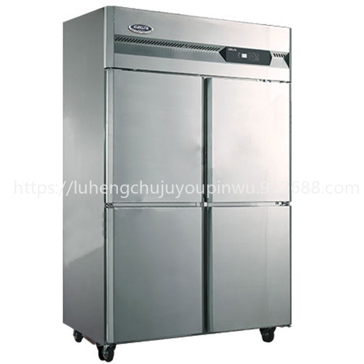 格林斯达四门风冷冷藏柜 Z1.0A4F 广东星星四门商用冰箱 四门不锈钢风冷柜 304 A系列工程款
