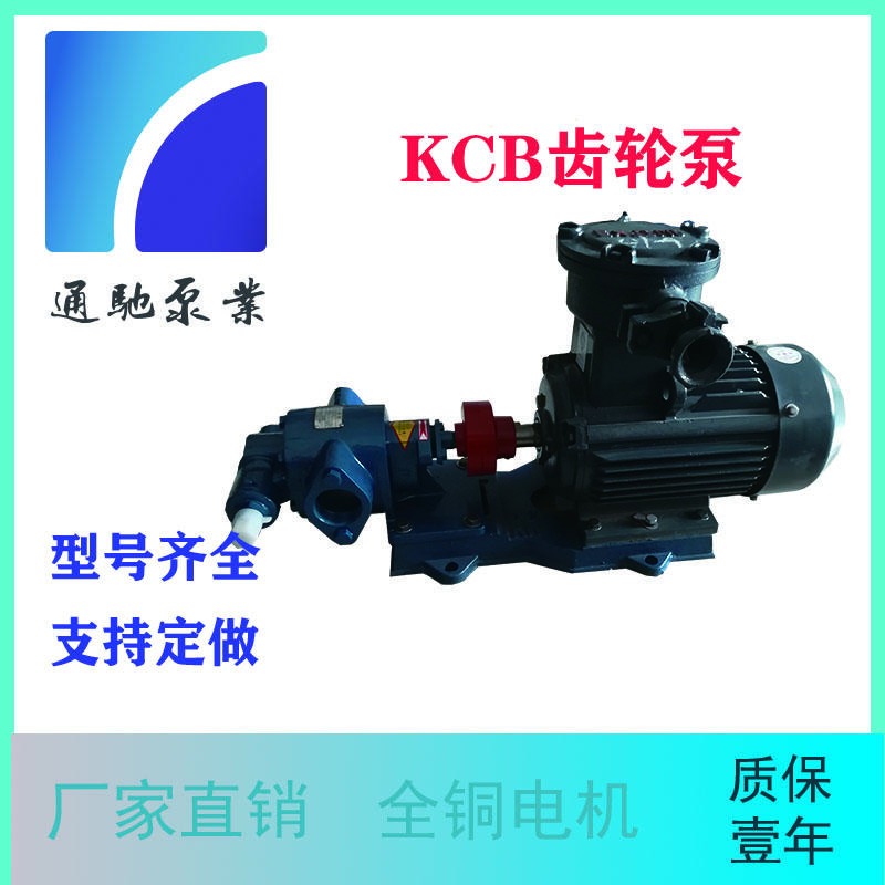 沧州油泵厂家直销通驰牌KCB55柴油泵  小流量防爆泵  铜轮输油齿轮泵  量大从优