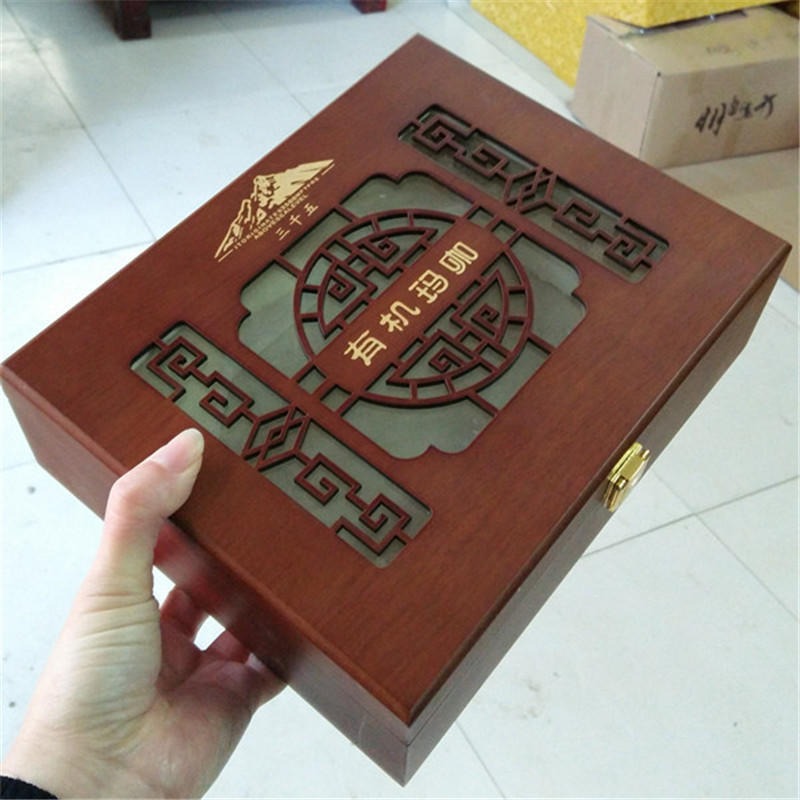 订制精品木盒包装 礼品包装木盒生产厂家 瑞胜达木盒礼品包装加工厂 小木盒包装厂图片