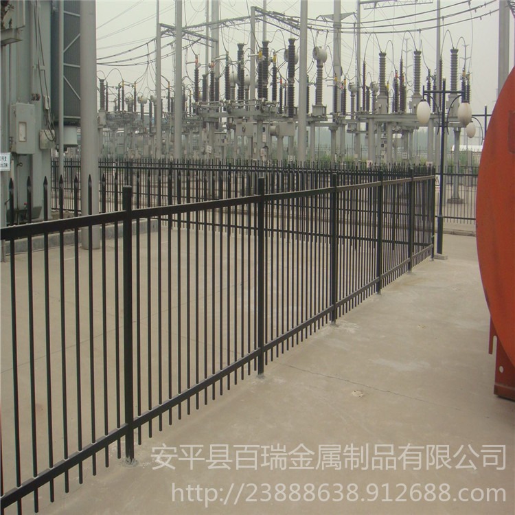 安平百瑞专业定制锌钢护栏 围墙防护栏杆 锌钢围栏现货随时发货