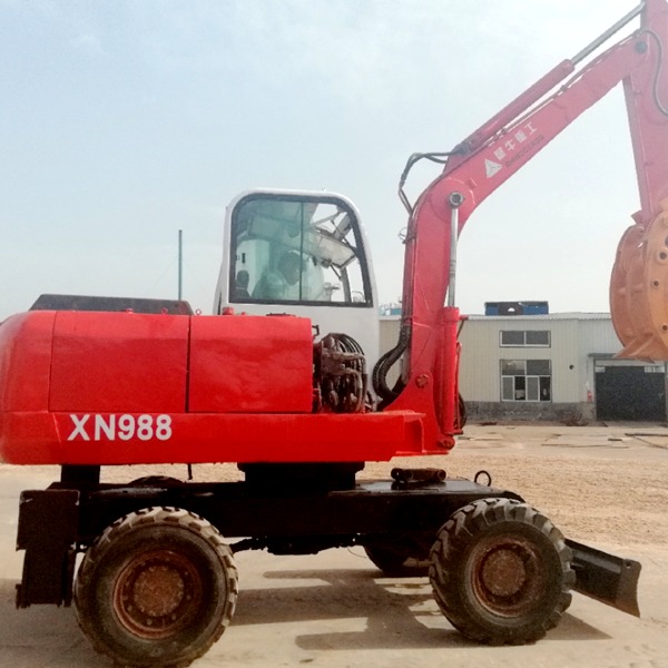 犀牛XN988国产轮式二手挖掘机交易平台   二手小挖机低价出售