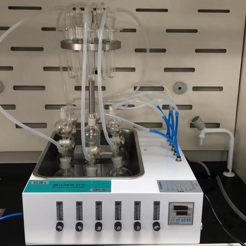 水质硫化物见证试验 酸化吹气装置的使用方法BA-LHW6