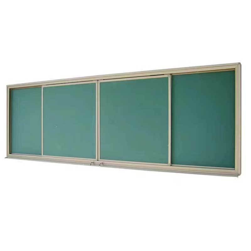 优雅乐学校用多媒体教学黑板推拉板定制尺寸教室黑板价格保证