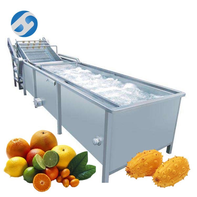 2019年厂家鼓泡清洗机橙子清洗机 全自动水果蔬菜加工清洗机