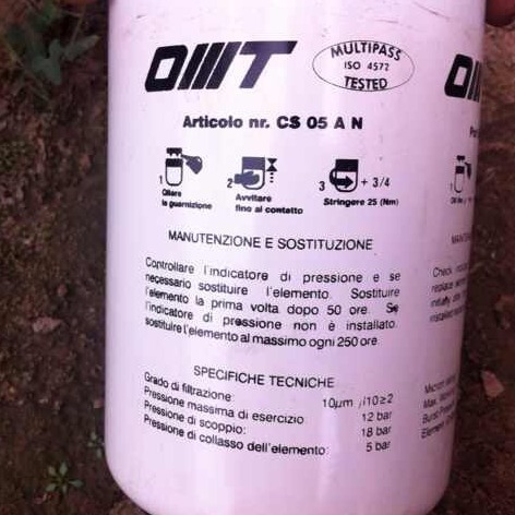 意大利OMT过滤器滤芯授权经销商