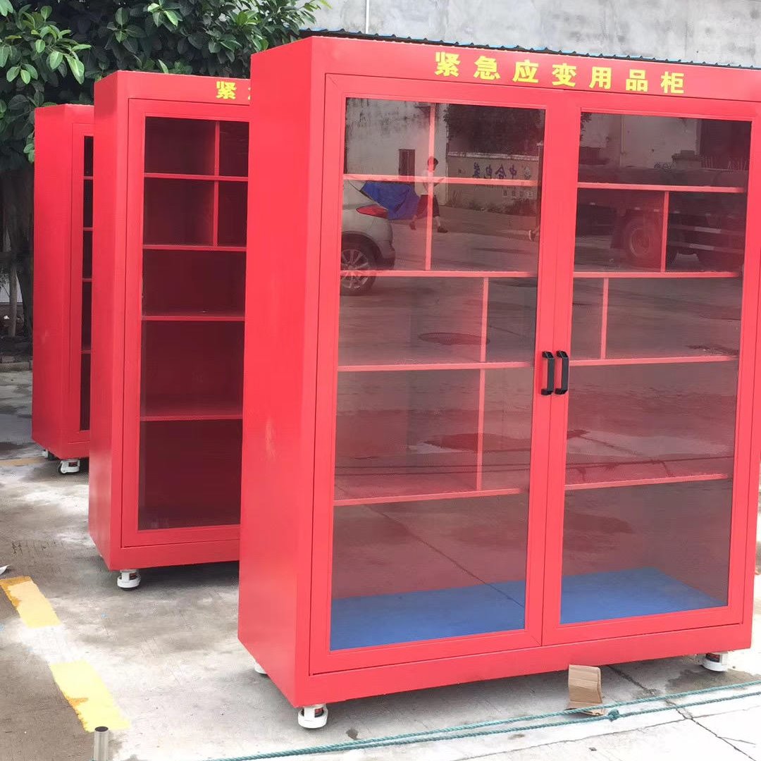 供应微型消防站柜 消防沙箱工具柜 深圳铁质储物柜图片