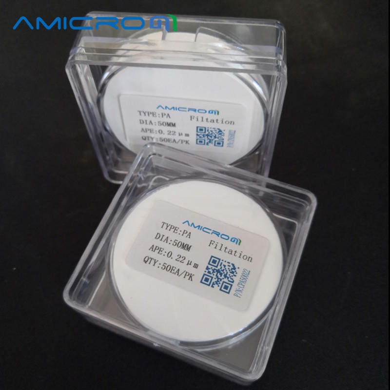Amicrom尼龙PA有机系微孔滤膜 液相溶剂过滤杂质膜13mm 0.80um 100张/盒 CPA13080图片