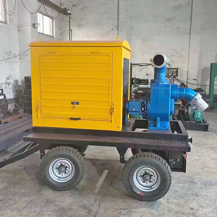 奥莱柴油机水泵  拖车式抽水泵车 防汛抽水泵生产厂家