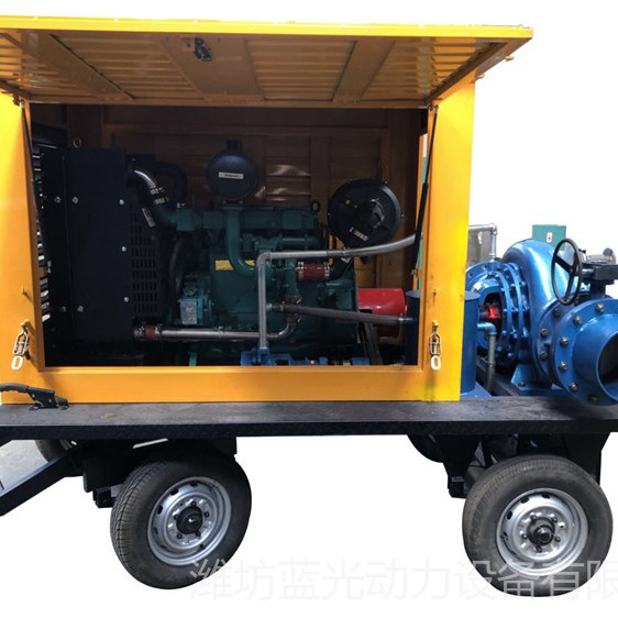 内蒙古8寸10寸移动排涝防汛泵车 柴油机动力