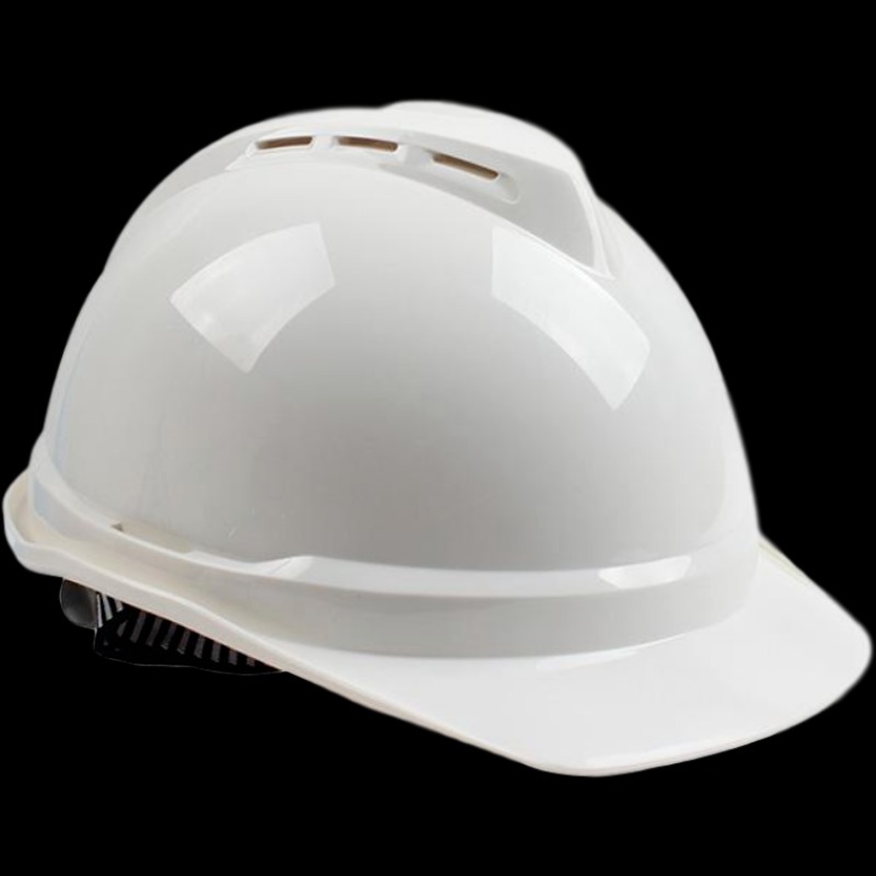 印字 梅思安10146665-L 豪华ABS白色安全帽一指键帽衬pvc吸汗带D型下颌带