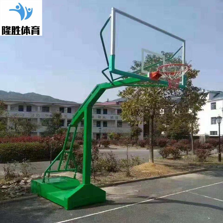 隆胜体育 大量出售 圆管固定式篮球架 箱式移动篮球架 质量好 价格低