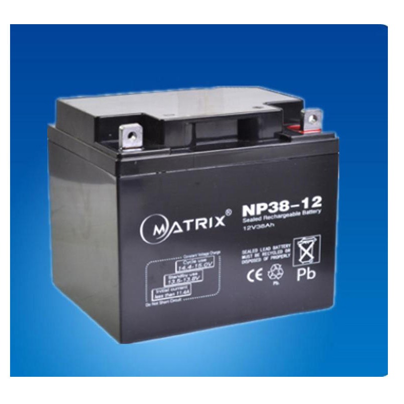 MATRIX矩阵蓄电池NP38-12 12V38AH机房UPS/EPS专用 免维护蓄电池 型号齐全报价