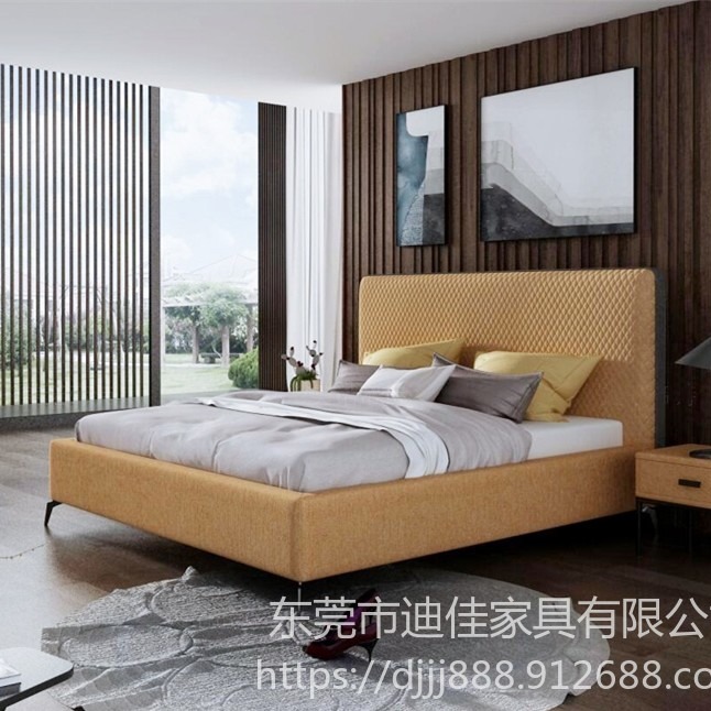 北京特卖网红床和柜全套 酒店床 公寓双人床 现代简约双人床1.5m1.8m2.0m真皮床 北欧皮艺床 柜子可定制