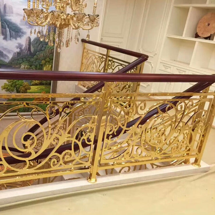 青铜峡庭院铝雕花楼梯护栏展向上海厂家推广进发