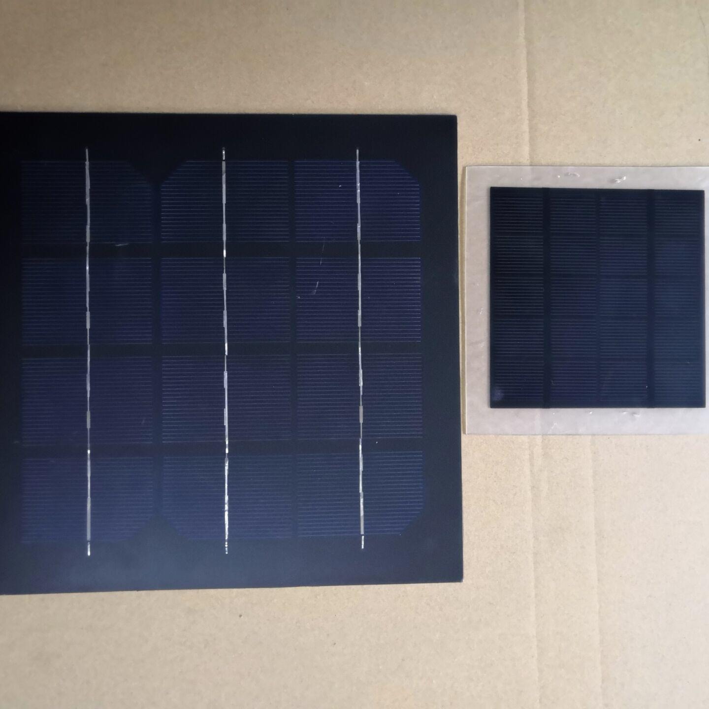 单晶硅太阳能PET磨砂板 太阳能小板 太阳能阳光板发电板 中德太阳能