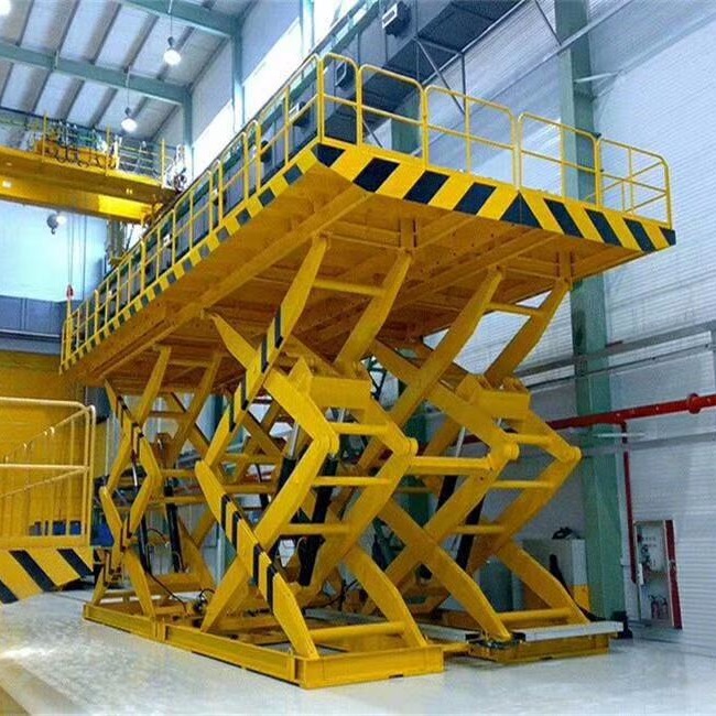 导轨式货梯 液压剪叉式平台 载货装卸平台 太原市高空货运平台 维修货梯