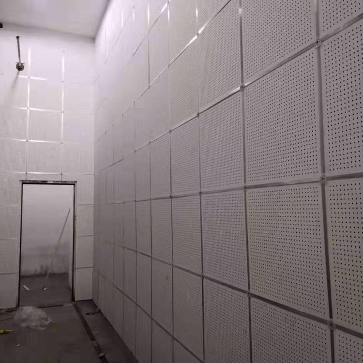 巨拓 岩棉复合穿孔吸音板 玻璃棉机房吸声墙板 保温隔音房吊顶 硅酸钙吸音板图片
