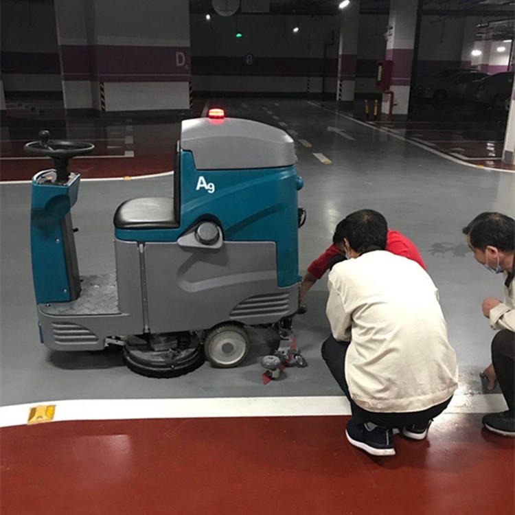 长淮A9双刷驾驶型洗地机 广场中型洗地车 大面积地面清洗机