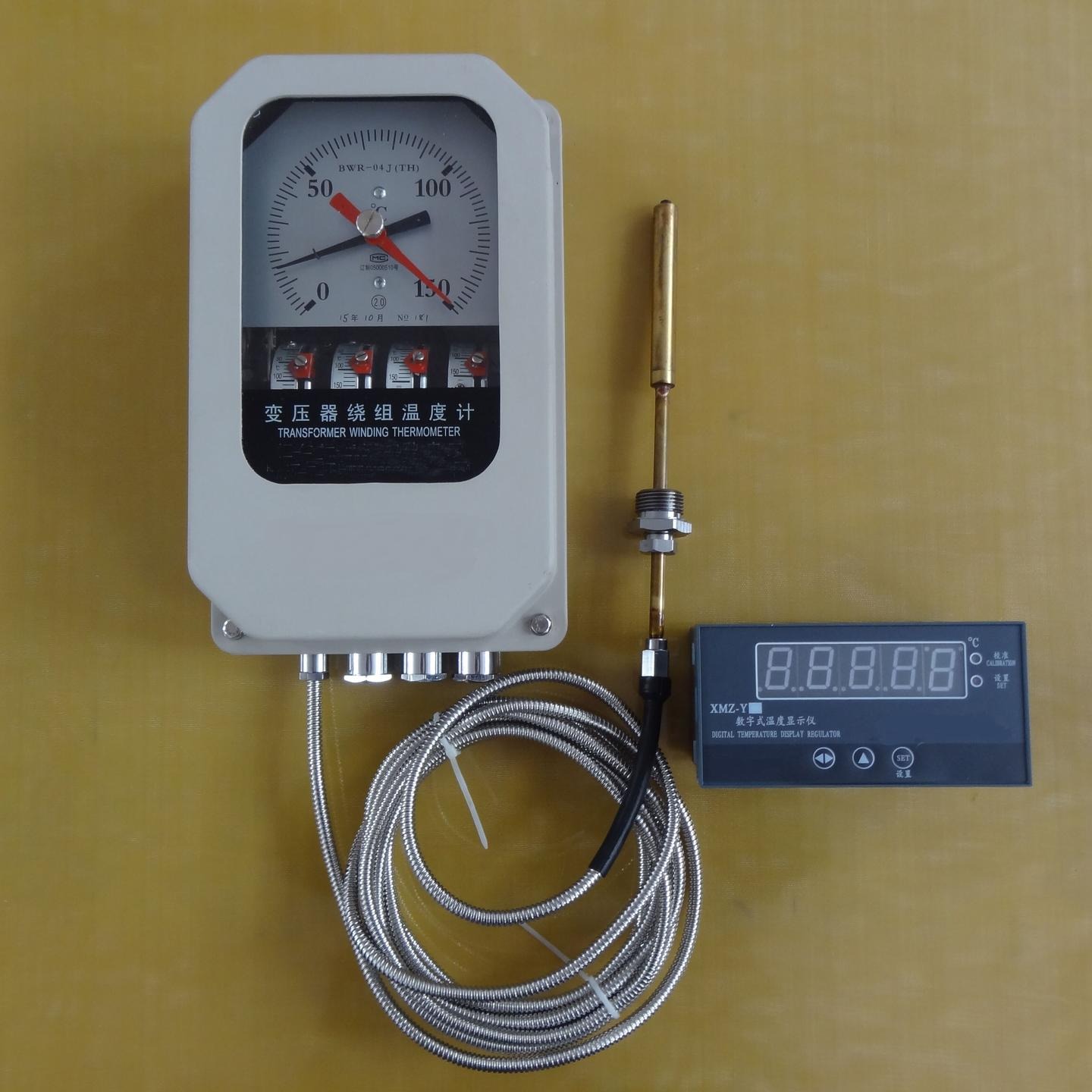变压器绕组温控器(5米线不带数显表中西器材 型号:HC13/BWR-04J(TH)   库号：M231509